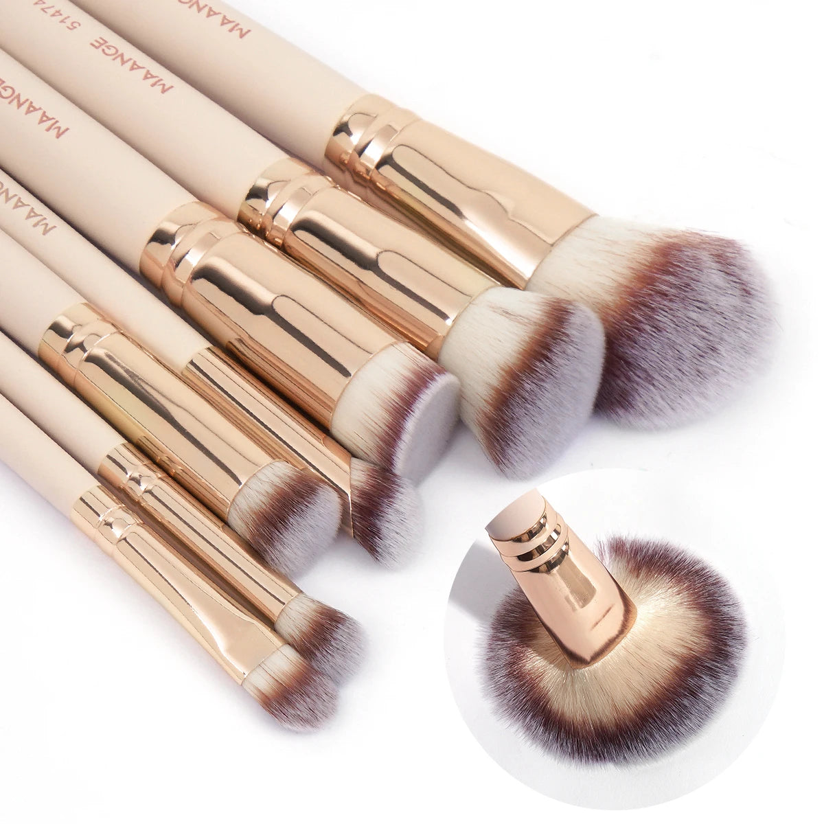 MAANGE 7-Piece Luxe Makeup Brush Set