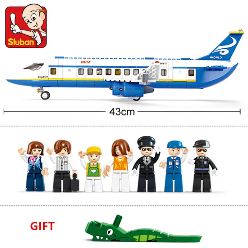 SkyPort City Airbus LEGO Building Set – 463 Pieces