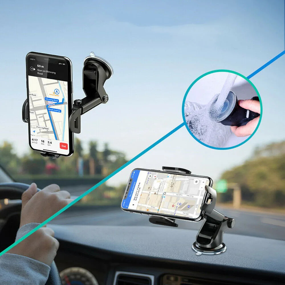 Suporte de Celular para Carro Ajustável – Base Universal 360°