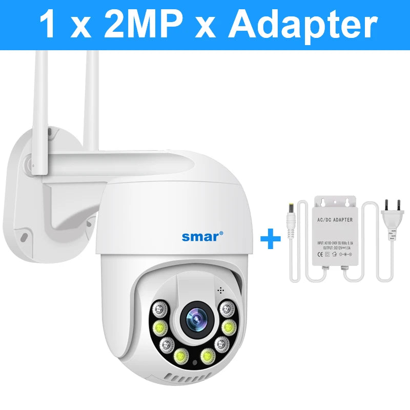 Smart 1080P Wireless PTZ IP Camera – Outdoor Security Dome with Cloud Storage & Two-Way Audio