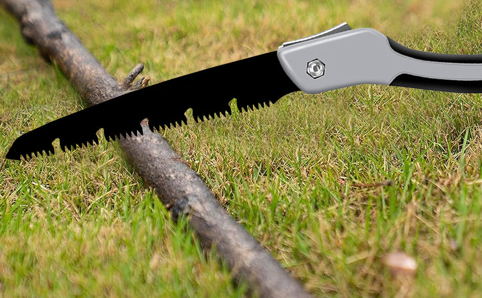 AIRAJ 9.4" Folding Pruning Saw – SK5 Steel Teeth, Portable Hand Saw for Camping & Gardening