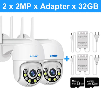 Smart 1080P Wireless PTZ IP Camera – Outdoor Security Dome with Cloud Storage & Two-Way Audio