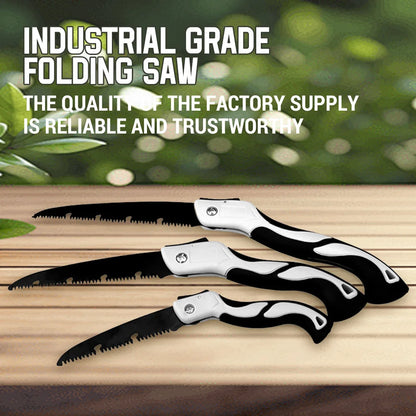 AIRAJ 9.4" Folding Pruning Saw – SK5 Steel Teeth, Portable Hand Saw for Camping & Gardening