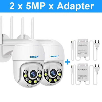 Smart 1080P Wireless PTZ IP Camera – Outdoor Security Dome with Cloud Storage & Two-Way Audio