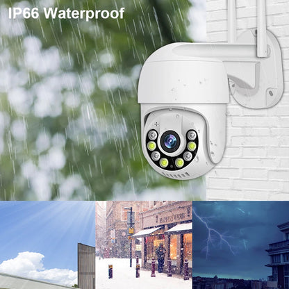 Smart 1080P Wireless PTZ IP Camera – Outdoor Security Dome with Cloud Storage & Two-Way Audio