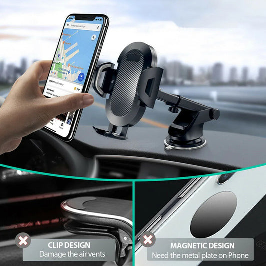 Suporte de Celular para Carro Ajustável – Base Universal 360°