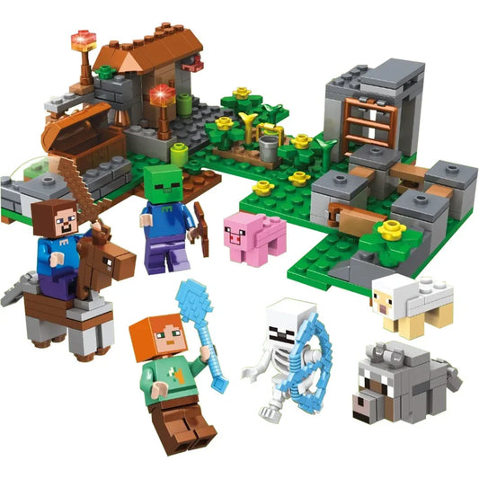 Minecraft Farm Adventures – 4-in-1 LEGO Building Blocks Set